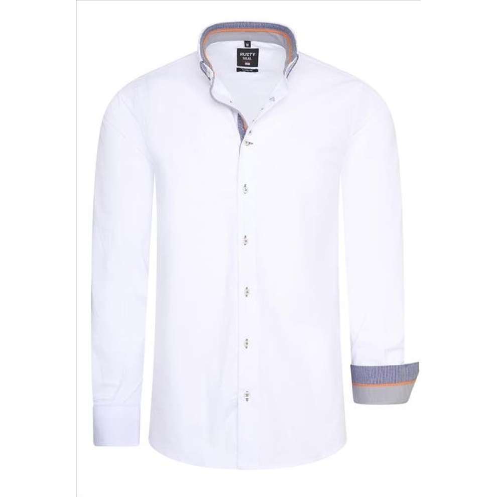 Rusty Neal | heren overhemd wit | Regular fit | Italian-Style.nl, maat 3XL Rusty Neal | heren overhemd wit | Regular fit | Italian-Style.nl, maat 3XL